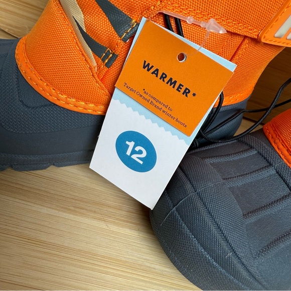 Cat & Jack Kids Tiger Winter Boots Kids Size 12 – Faux Fur Insulated Snow Boots - Picture 3 of 11